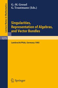 Produktbild: Singularities, Representation of Algebras, and Vector Bundles