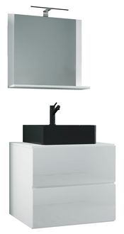 Produktbild: 3-tlg Waschtisch Badm&ouml;bel Lendas 60 cm M Schublade
