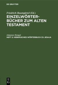 Produktbild: Hebr&auml;isches W&ouml;rterbuch zu Jesaja