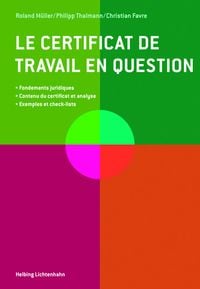 Produktbild: Le certificat de travail en question