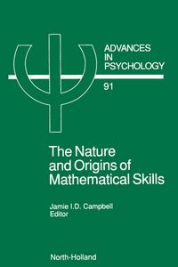 Produktbild: The Nature and Origin of Mathematical Skills