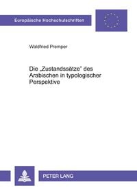 Produktbild: Die 'Zustandss&auml;tze' des Arabischen in typologischer Perspektive