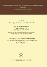 Produktbild: Bestimmung von Getriebeverformungen und Flankenrichtungskorrekturen mehrstufiger Zahnradgetriebe