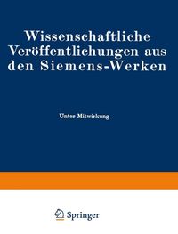 Produktbild: Wissenschaftliche Ver&ouml;ffentlichungen aus den Siemens-Werken
