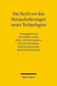 Produktbild: Das Recht vor den Herausforderungen neuer Technologien