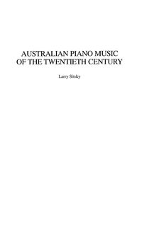 Produktbild: Australian Piano Music of the Twentieth Century