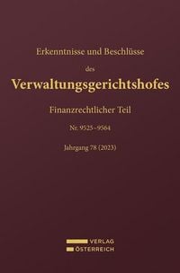 Produktbild: Erkenntnisse und Beschl&uuml;sse des Verwaltungsgerichtshofes