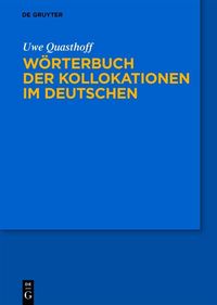 Produktbild: W&ouml;rterbuch der Kollokationen im Deutschen