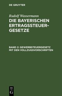 Produktbild: Gewerbsteuergesetz mit den Vollzugsvorschriften
