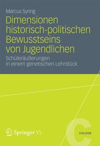 Produktbild: Dimensionen historisch-politischen Bewusstseins von Jugendlichen