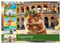 Produktbild: Nagertrip - Ein kleiner Hamster entdeckt die gro&szlig;e Welt (Tischkalender 2027 DIN A5 quer), CALVENDO Monatskalender