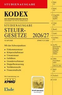 Produktbild: KODEX Studienausgabe Steuergesetze 2026/27