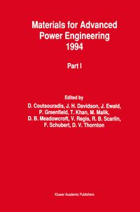 Produktbild: Materials for Advanced Power Engineering 1994