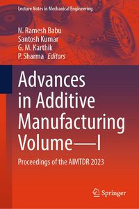 Produktbild: Advances in Additive Manufacturing Volume-I