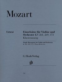 Produktbild: Wolfgang Amadeus Mozart - Einzels&auml;tze f&uuml;r Violine und Orchester KV 261, KV 269 und KV 373