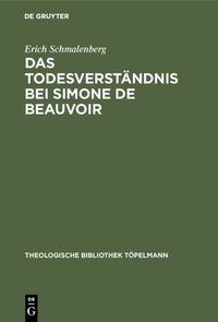 Produktbild: Das Todesverst&auml;ndnis bei Simone de Beauvoir