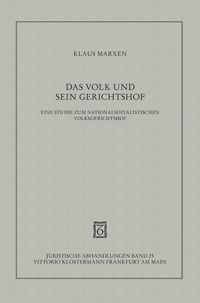 Produktbild: Das Volk und sein Gerichtshof