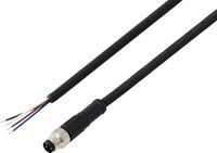 Produktbild: TRU COMPONENTS TC-13752032 Anschlussleitung M8 x 1 Stecker, gerade 5 m Polzahl Sensoren: 4 1 St.