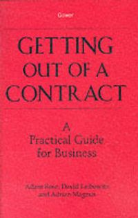 Produktbild: Rose, A: Getting Out of a Contract  - A Practical Guide for