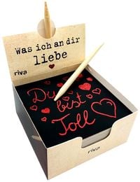 Produktbild: Was ich an dir liebe &ndash; Der Kratzblock f&uuml;r liebevolle Botschaften