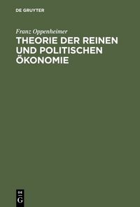 Produktbild: Theorie der reinen und politischen &Ouml;konomie