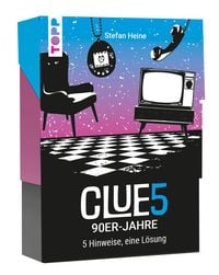Produktbild: CLUE5 #90er-Jahre. 5 Hinweise, nur eine L&ouml;sung. Das Trend-Quiz f&uuml;r deine Tasche