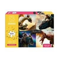 Produktbild: TEAMPUZZLE &ndash; Drachenz&auml;hmen leicht gemacht &ndash; 600 Teile &ndash; Puzzle mit gro&szlig;en & kleinen Teilen