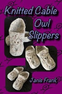 Produktbild: Knitted Cable Owl Slippers