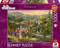 Puzzle 1000 Pezzi Schmidt Spiele – Thomas Kinkade, Bibi & Tina: Divertimento Al Martinshof – 69,3x49,3 Cm