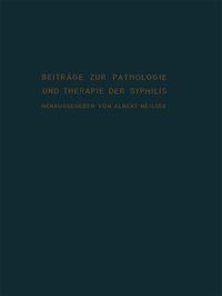 Produktbild: Beitr&auml;ge zur Pathologie und Therapie der Syphilis