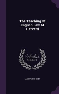 Produktbild: The Teaching Of English Law At Harvard