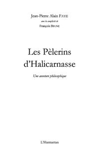 Produktbild: Pelerins d'Halicarnasse Les