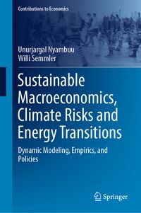 Produktbild: Sustainable Macroeconomics, Climate Risks and Energy Transitions