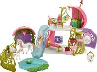 Produktbild: schleich&reg; bayala Glitzerndes Bl&uuml;tenhaus mit Einh&ouml;rnern