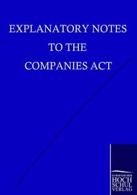 Produktbild: Explanatory Notes to the Companies Act