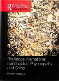 Produktbild: Routledge International Handbook of Psychopathy and Crime