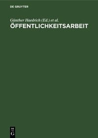 Produktbild: &Ouml;ffentlichkeitsarbeit