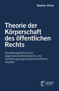 Produktbild: Theorie der K&ouml;rperschaft des &ouml;ffentlichen Rechts