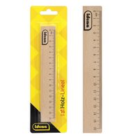 Produktbild: Idena Lineal Holz natur 16cm Blister