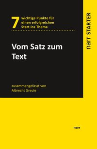 Produktbild: Vom Satz zum Text