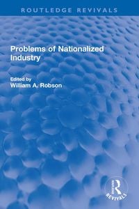 Produktbild: Problems of Nationalized Industry