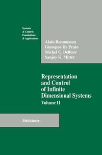 Produktbild: Representation and Control of Infinite Dimensional Systems