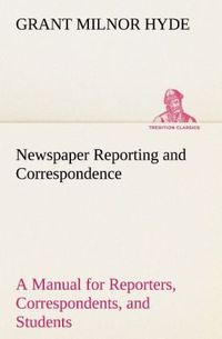 Produktbild: Newspaper Reporting and Correspondence