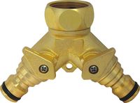 Produktbild: C.K G7918 Messing 2-Wege-Verteiler 24,2mm (3/4") IG, Steckkupplung
