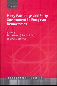 Produktbild: Party Patronage and Party Government in European Democracies