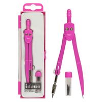 Produktbild: Idena Schulzirkel mit Ersatzminen pink
