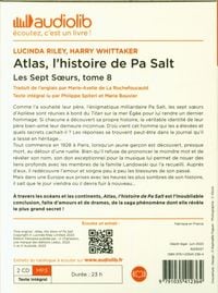 Les sept soeurs, tome 8: Atlas. L'histoire de Pa Salt (French