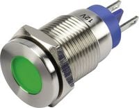 Produktbild: TRU Components GQ16F-D/J/G/12V/N LED-Signalleuchte Gr&uuml;n 12 V/DC
