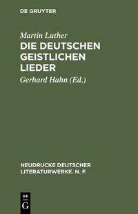 Produktbild: Die deutschen geistlichen Lieder