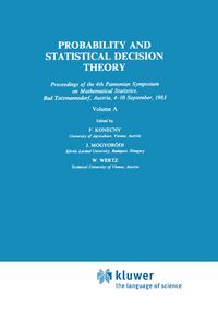 Produktbild: Probability and Statistical Decision Theory